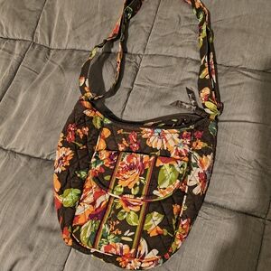 Vera Bradley Floral Quilted Crossbody Bag - Black Multi
